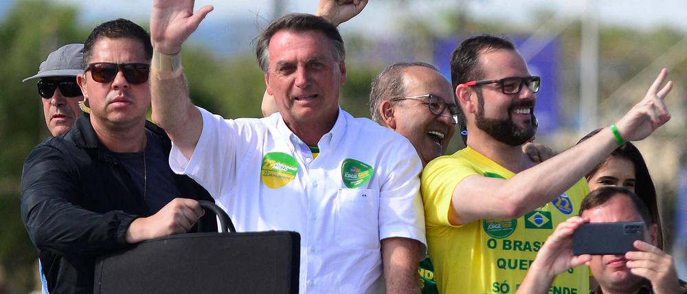 Brasilien Präsident Jair Bolsonaro hat angekündigt, eine Niederlage bei der Wahl nicht anerkennen zu wollen.