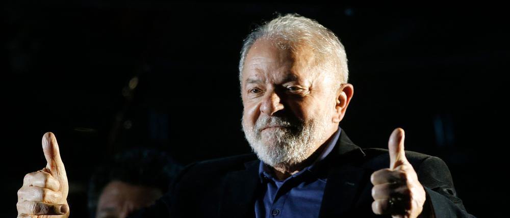 Lula da Silva am Wahlabend.