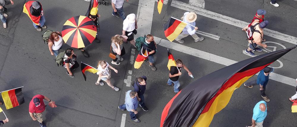 Im Mai 2018 demonstrierten Anhänger der AfD unter dem Motto „Zukunft für Deutschland“ in Berlin.