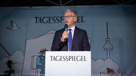 Andrij Melnyk beim Hoffest des Tagesspiegel am 3. Oktober.