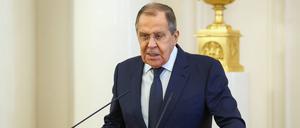  Russlands Außenminister Sergej Lawrow