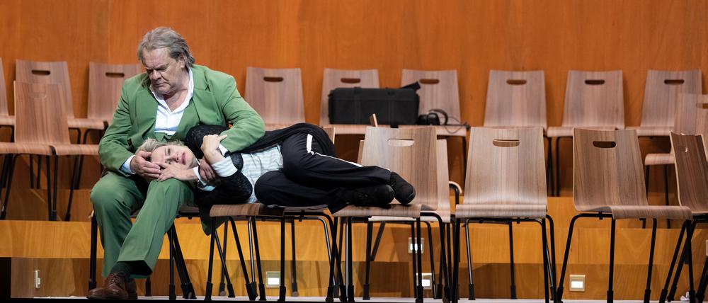 Michael Volle als Wotan und Anja Kampe als Brünnhilde