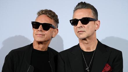 Dave Gahan and Martin Gore in Berlin.