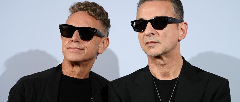 Dave Gahan and Martin Gore in Berlin.