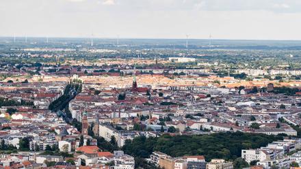 Blick über den Berliner Bezirk Pankow.