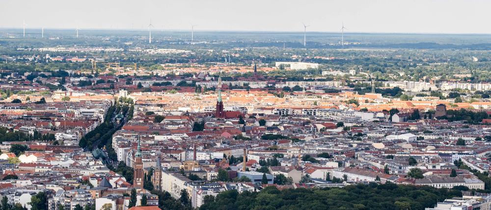 Blick über den Berliner Bezirk Pankow.