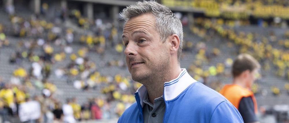 Jetzt wird’s ernst. Kay Bernstein ist seit 100 Tagen Präsident von Hertha BSC.