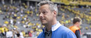 Jetzt wird’s ernst. Kay Bernstein ist seit 100 Tagen Präsident von Hertha BSC.