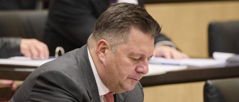 Senator Geisel im Berliner Abgeordnetenhaus. (Archivbild)