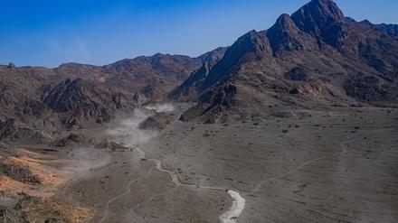 Heiße Piste. So sieht das noch aus in Neon, Saudi-Arabien.