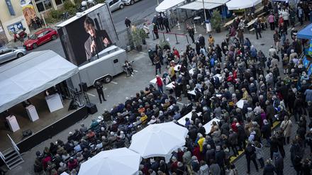 Hoffest des Tagesspiegels am 3.10.2022, Askanischer Platz 3 in Berlin.