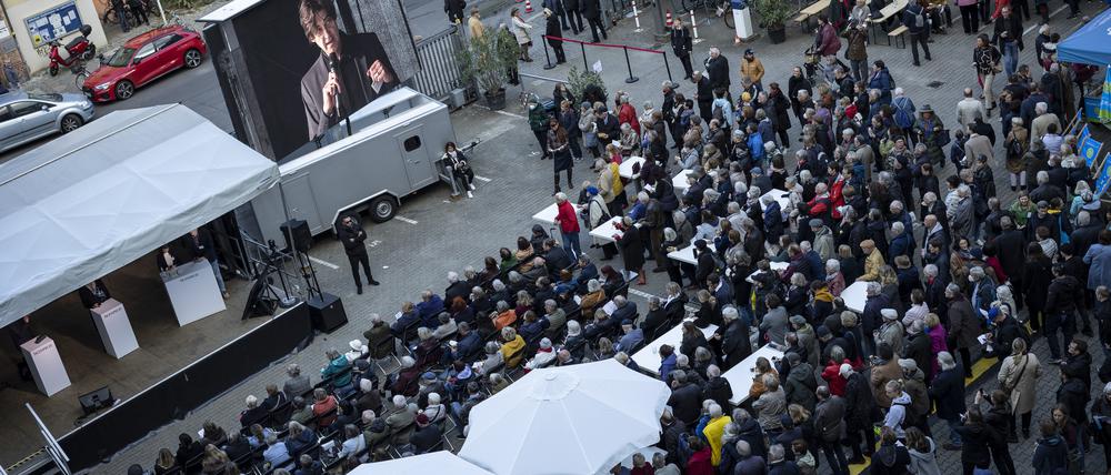 Hoffest des Tagesspiegels am 3.10.2022, Askanischer Platz 3 in Berlin.