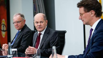 Der Kanzler und die Länderchefs: Uneinig