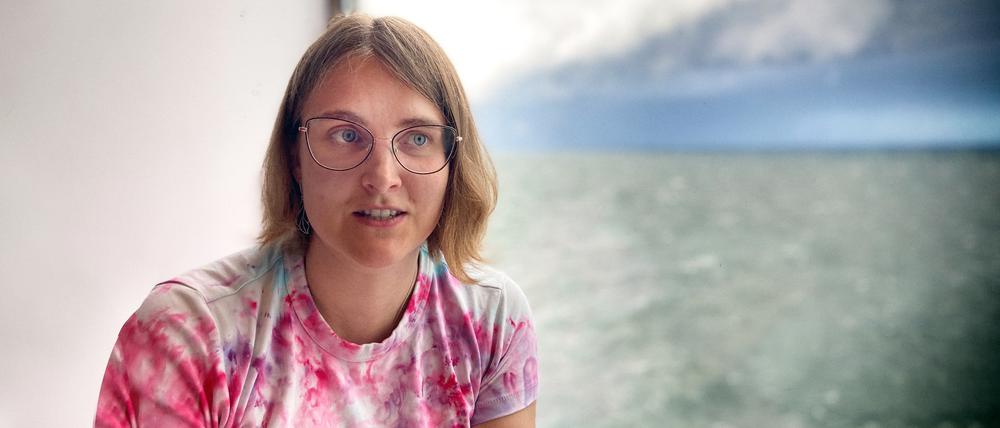 Die HNO-Ärztin Kristina B. aus St. Petersburg auf der „Finnstar“ von Helsinki nach Lübeck.