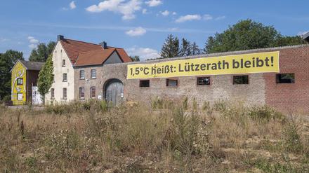 Die leeren Häuser des Dorfes Lützerath.