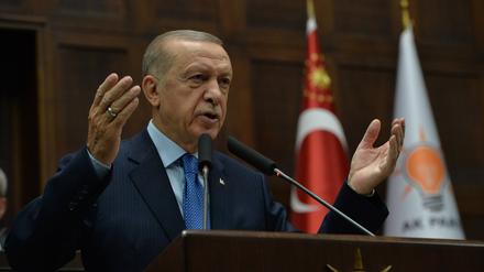 Präsident Recep Tayyip Erdogan wirft der sozialdemokratischen Oppositionspartei „Heuchelei“ vor.