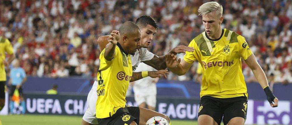 UEFA Champions League Fußballspiel Sevilla vs Borussia Dortmund