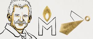 Die Friedensnobelpreisträger 2022: der belarussische Aktivist Ales Bialiastski, die russische Menschenrechtsorganisation Memorial und die ukrainische Menschenrechtsorganisation Center for Civili Liberties.