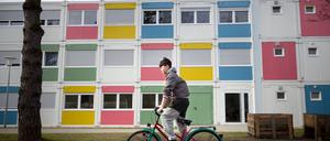 Die Containerunterkunft am Hohentwielsteig: Der Bezirk benötigt das Grundstück nicht mehr.