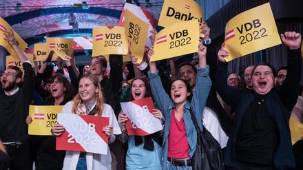  Wahlparty für Alexander van der Bellen.