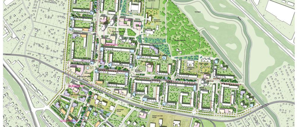 Der Masterplan sieht mehr Grün für den Schlaatz vor.