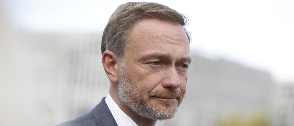 Finanzminister Christian Lindner gibt nach der wöchentlichen Kabinettssitzung eine Erklärung ab. 