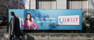 werbeplakat für die notfallnummer 116117 werbeplakat für die notfallnummer 116117 *** advertising poster for the emergency number 116117 advertising poster for the emergency number 116117 