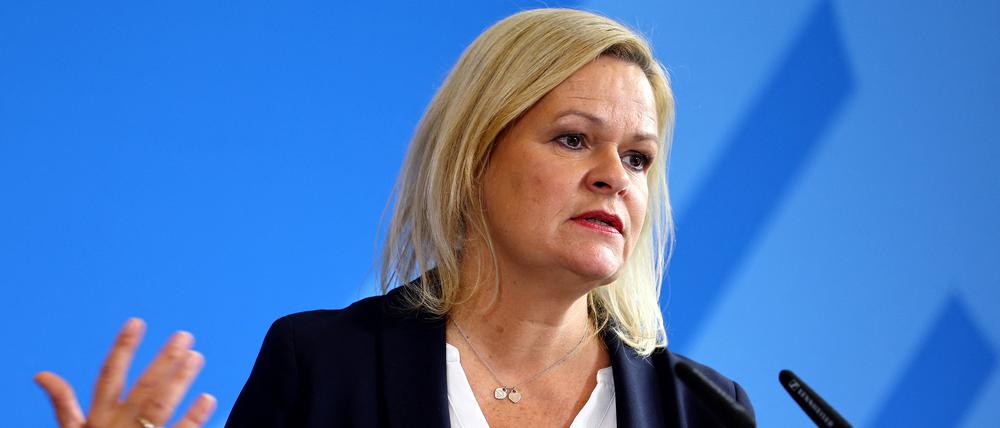 Bundesinnenministerin Nancy Faeser.