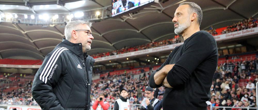 Mach’s gut, Kollege. Urs Fischer vom 1. FC Union traf am Sonntag zum vorerst letzten Mal auf Pellegrino Matarazzo.