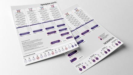 Der WM Spielplan 2022 vom Tagesspiegel auf zwei Seiten zum Ausdrucken