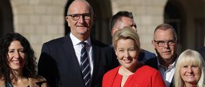 Dietmar Woidke und Franziska Giffey, Brandenburgs Ministerpräsident und Berlins Noch-Regierende.  
