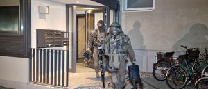 Die Wohnung in Ludwigsfelde wurde am Mittwochmorgen gestürmt.