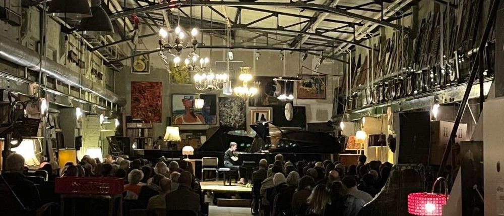 Blick in die Halle