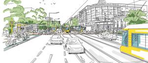 So könnte es aussehen am U-Bahnhof Johannisthaler Chaussee.