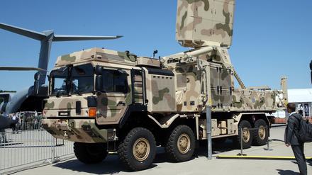 Das Flugabwehrsystem Iris-T der Bundeswehr.