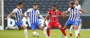 Nur gemeinsam geht’s. Hertha BSC hat an defensiver Stabilität gewonnen, weil die Mannschaft die Verteidigung als Kollektiv angeht.