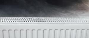 heating radiator with warm steam
