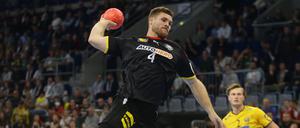 Johannes Golla war gegen Schweden mit zwölf Treffern bester deutscher Torschütze.