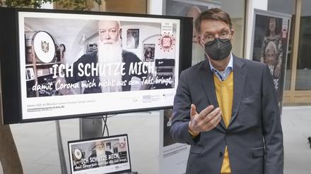 Bundesgesundheitsminister Karl Lauterbach, SPD, beim Start der Corona-Kampagne in der Bundespressekonferenz Berlin Deutschland