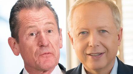 Verhandlungspartner: BDZV-Präsident Mathias Döpfner und ARD-Chef Tom Buhrow. 