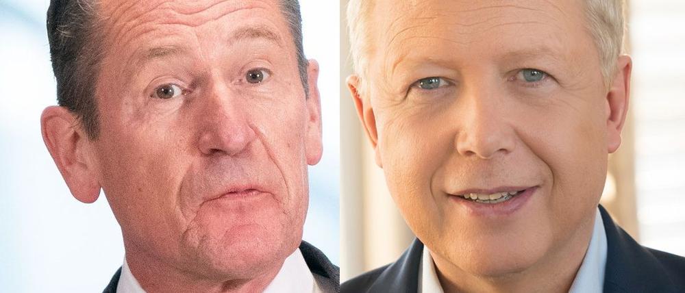 Verhandlungspartner: BDZV-Präsident Mathias Döpfner und ARD-Chef Tom Buhrow.