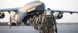 Abziehende Bundeswehrsoldaten im afghanischen Masar-i-Scharif (Archivbild vom 29. Juni 2021)