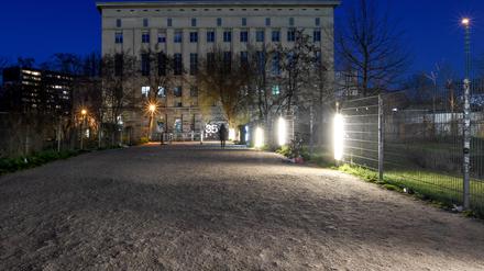 Der verlassene Eingangsbereich zum Club Berghain. 
