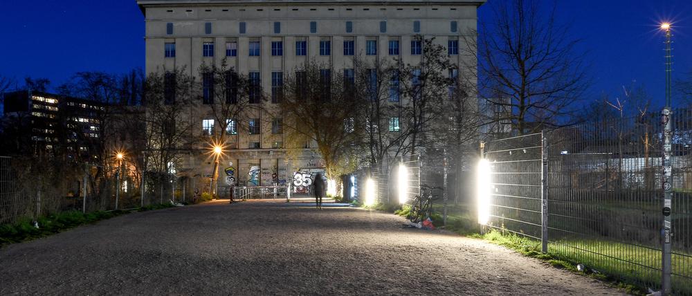 Der verlassene Eingangsbereich zum Club Berghain. 
