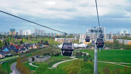 In Berlin gibt es nur eine Seilbahn, und zwar in Marzahn-Hellersdorf.