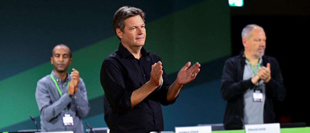 Robert Habeck beim Parteitag in Bonn.