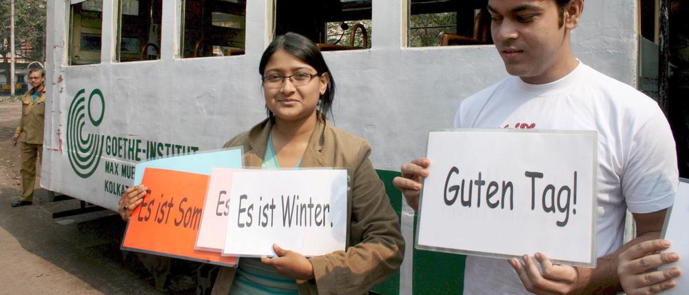 Das Goethe Institut hat Niederlassungen in 98 Ländern, darunter eine im indischen Kalkutta.