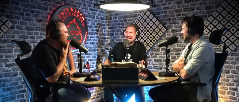 Der Streaming-Podcast „Kack & Sachgeschichten“ von Tobi Aengenheyster, Fred Hilke und Richard Hansen erreicht 400.000 Fans.