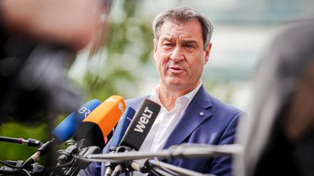 Markus Söder, CSU-Vorsitzender und Ministerpräsident von Bayern, bei der Ministerpräsidentenkonferenz (Archivbild). 