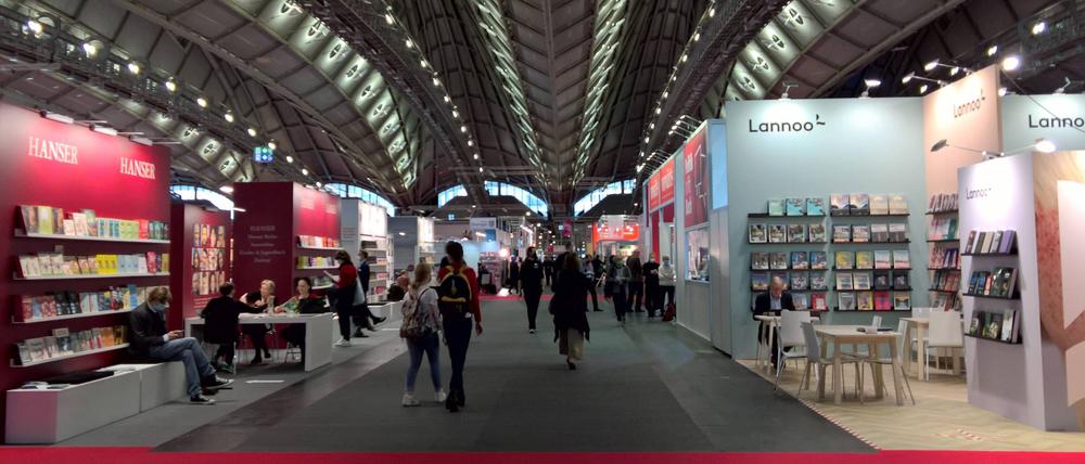 Wie leer es zu Zeiten der Pandemie war: In der Halle 3. 1 während der Frankfurter Buchmesse 2021.